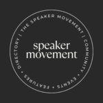 speaker movement logo black