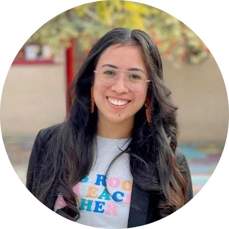 Deliz Ruiz wearing glasses